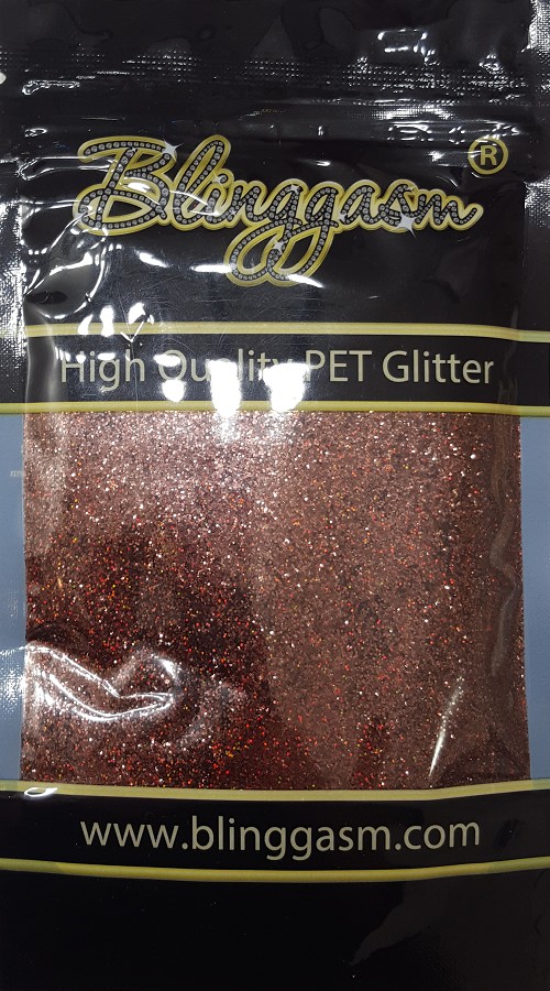 Holographic Solvent Resistant Blinggasm Polyester Glitter 3.5 oz By Weight .008 Or .015 Choose Size From Menu #10 LB406 COFFEE